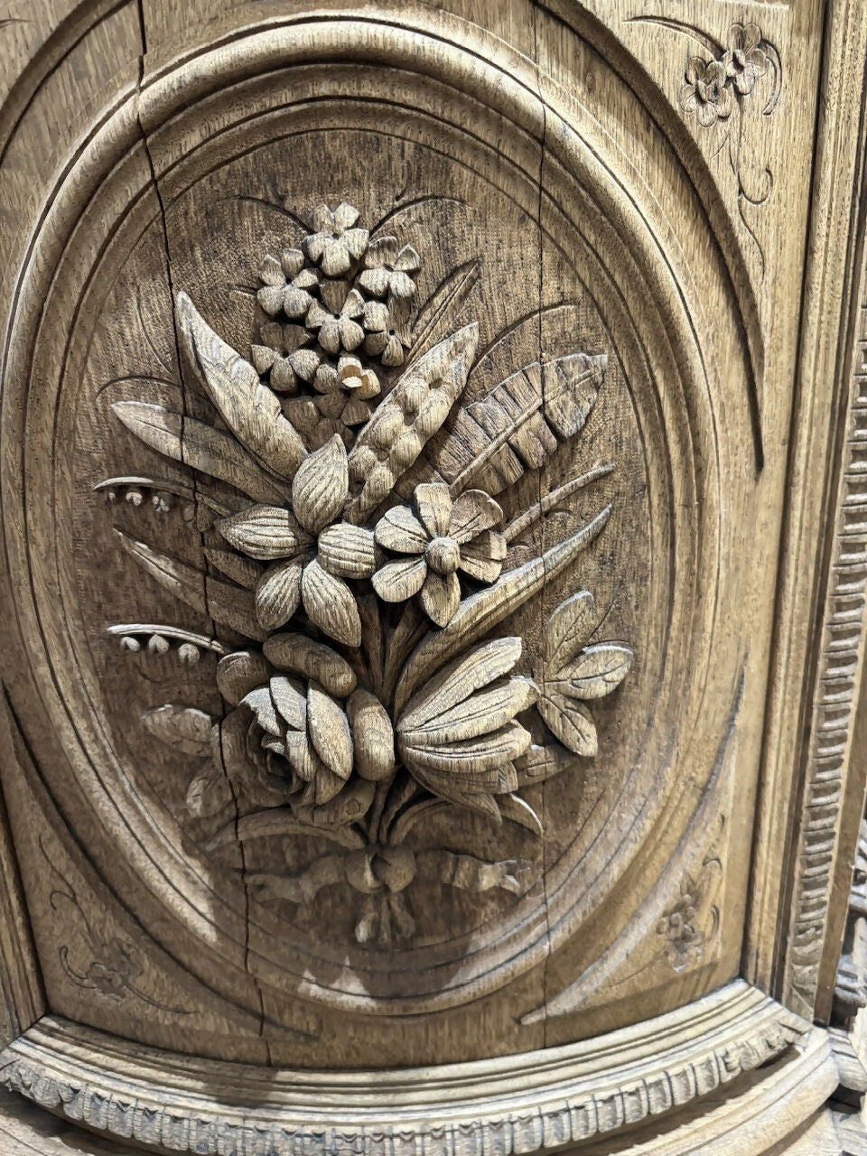 Wonderful French Oak Hunting Sideboard