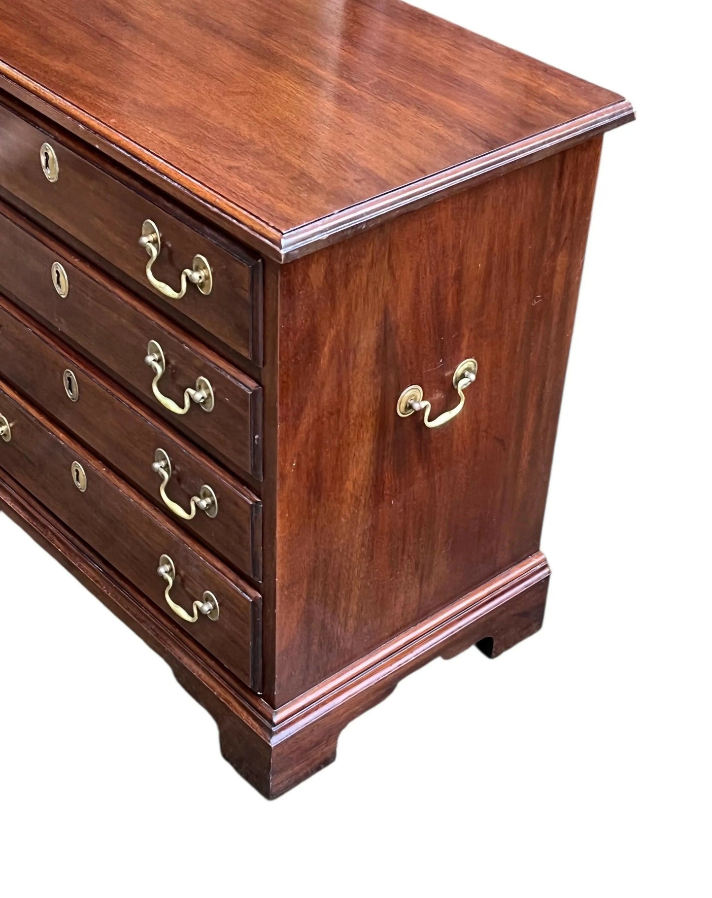 Vintage Henkel Harris solid Mahogany Chippendale style chest of drawers / bedside