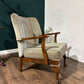 Art Deco Walnut Framed Arm ChairMM