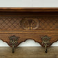 Coat Rack Vintage French Oak Wall Mounted 6 Hooks Carved Rack Hanger LOT 6206