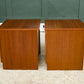 Pair Mid Century Teak Bedside Table - 1960s - Avalon
