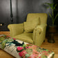 Maple & Co Oversized Antique c1900 Bench Footstool in Timorous Beasties Pinyin Tree Velvet