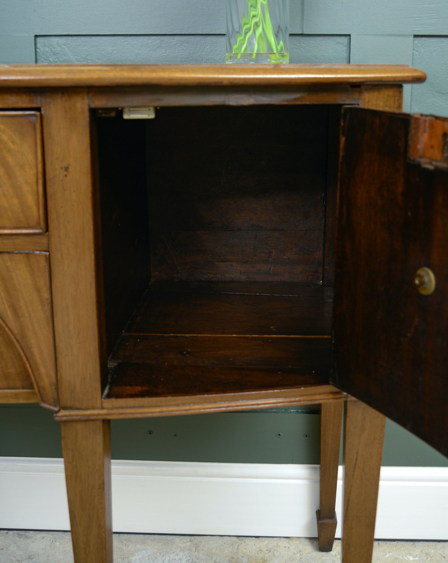 Georgian Bow Fronted Sideboard - Satinwood or Walnut