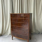 Vintage Tallboy Early Mid Century Chest Of Drawers Retro Scandi Danish R1207