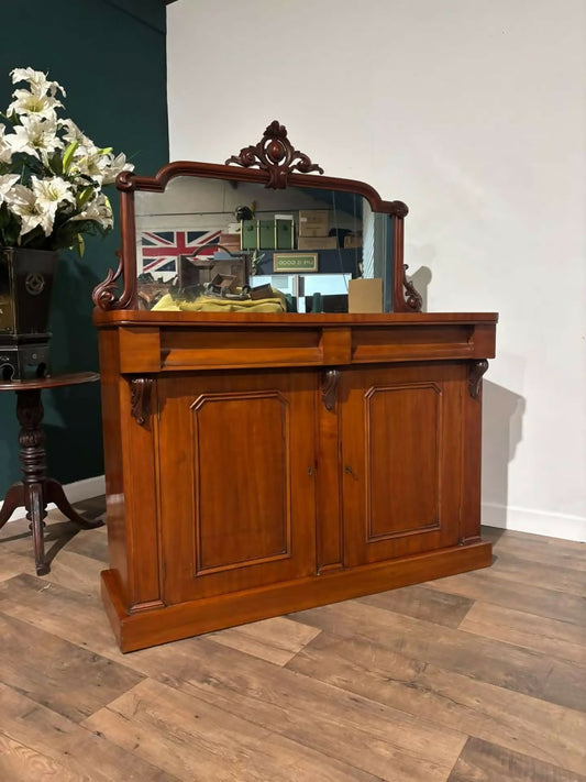 Victorian mahogany mirror back chiffonier77