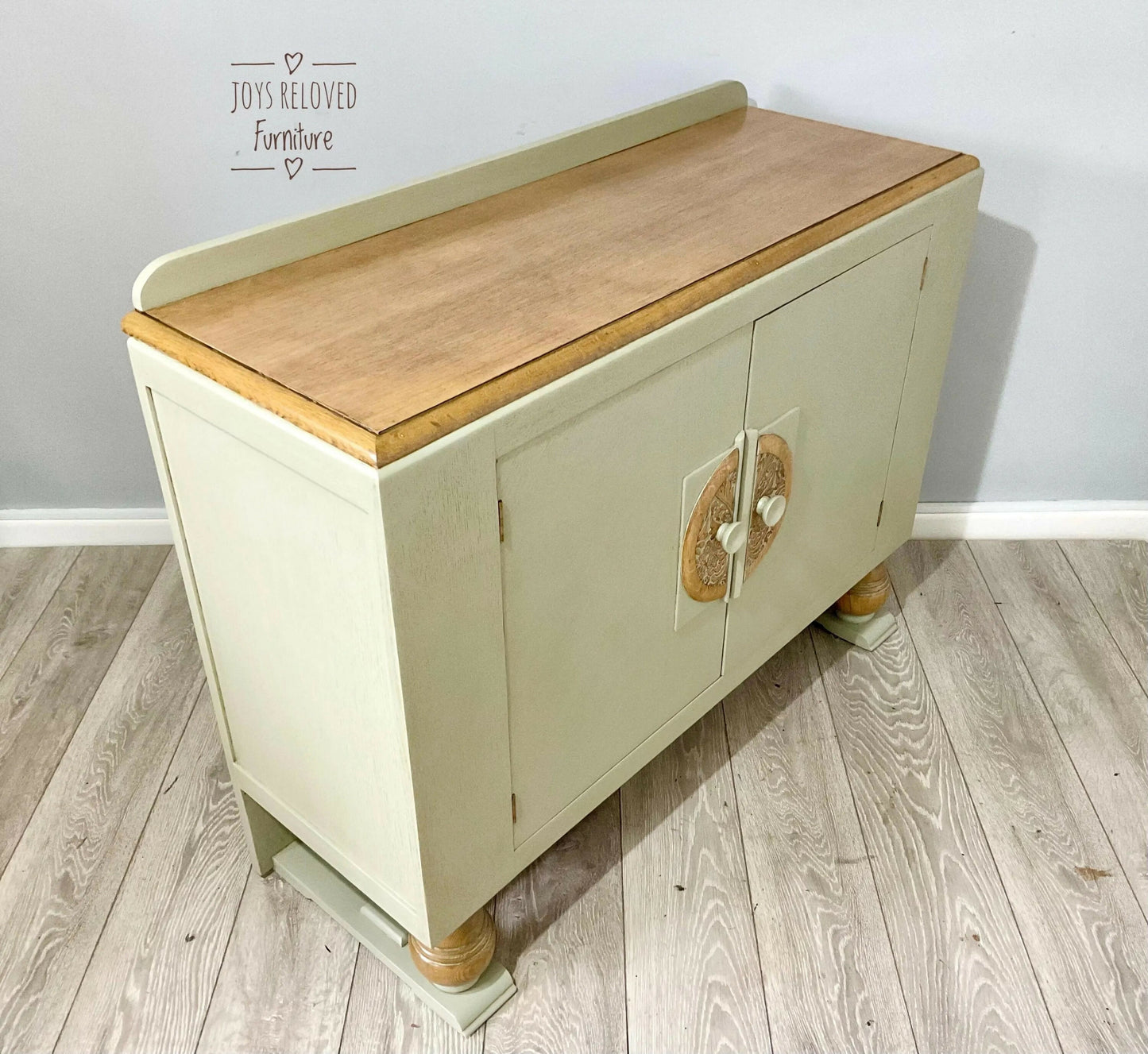 Beautility Oak Sideboard Sage Green