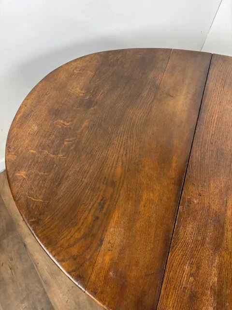 Vintage Oak Drop Leaf Dining Table