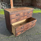Vintage Georgian Mahogany Chest Of Drawers Complete With Large Linen Drawer