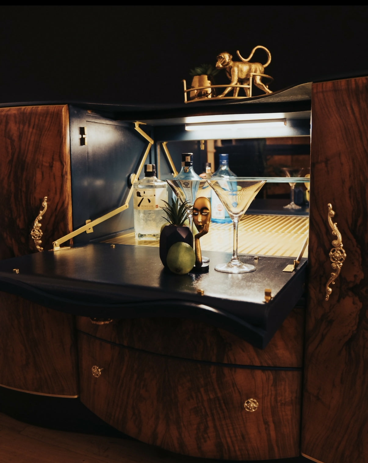 Art Deco style Drinks Cabinet Cocktail Bar