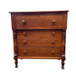 Antique Cherry wood Sheraton Empire large chest of drawers.