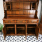 Oak Welsh Dresser by Batheaston Furniture with Plate Rack and Keys
