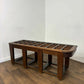 Edwardian Oak Luggage Stand / Hall Bench