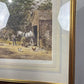 J. L. Chapman Framed Rural Village Print – Horse & Cart Country Scene