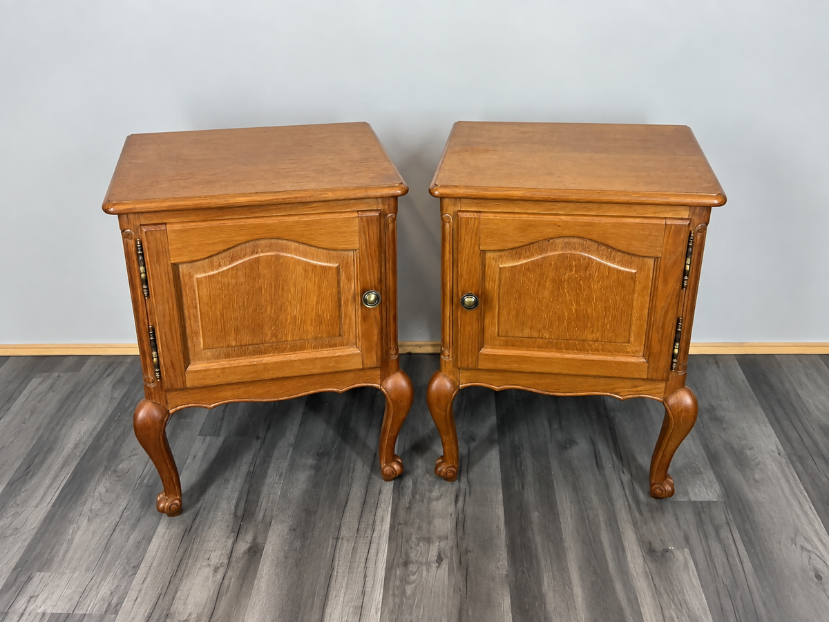 Pair of Bedside Tables Vintage French Louis XVI Cupboards Cabinets LOT 2857