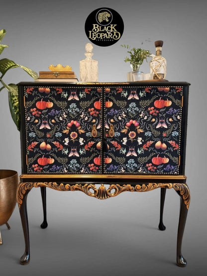 Luxury Art Deco Drinks Cocktail Cabinet, Vintage Bespoke Refinished Design, Handmade