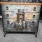 Jonny Depp inspired, decoupaged G Plan chest of drawer