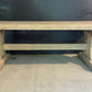 Rare Deep Bleached Oak Farmhouse Dining Table