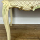 Coffee Table Vintage Shabby Chic Louis XVI Marble Top Carved Table LOT 6278