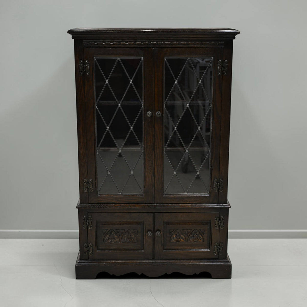Old Charm Glazed Bookcase/Display Secret Drawer Model 2083 FREE UK Delivery*