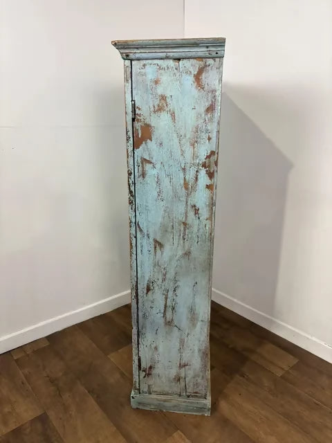 Reclaimed Blue Indian Wooden Cupboard