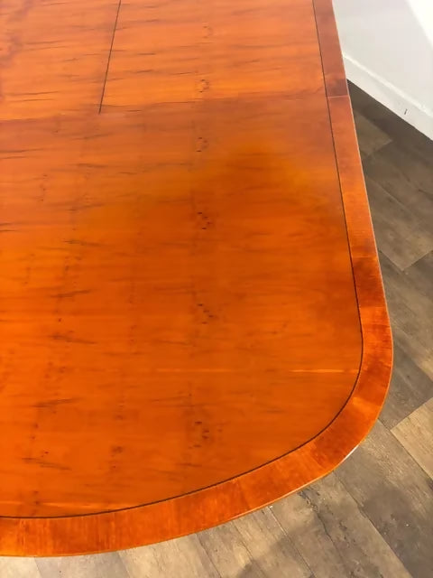 Vintage Yew Wood Extending Dining Table