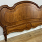 Footboard Antique French Style Walnut Double Bed Carved Footboard LOT 6447
