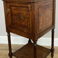Bedside Table Antique French Style Oak Cabinet Carved Nightstand LOT 6393