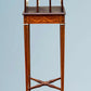 Sheraton Revival Inlaid Mahogany Canterbury Stand / Magazine Rack