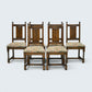 8 Old Charm Dining Chairs Warwick Pegasus Upholstery Light Oak FREE UK Delivery*
