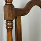 Mirror Vintage French Solid Oak Wall Mirror Turned Spindle Frame LOT 3638
