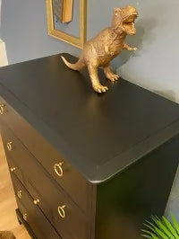 Stag tallboy chest of drawers in black ANY COLOUR AVAILABLE