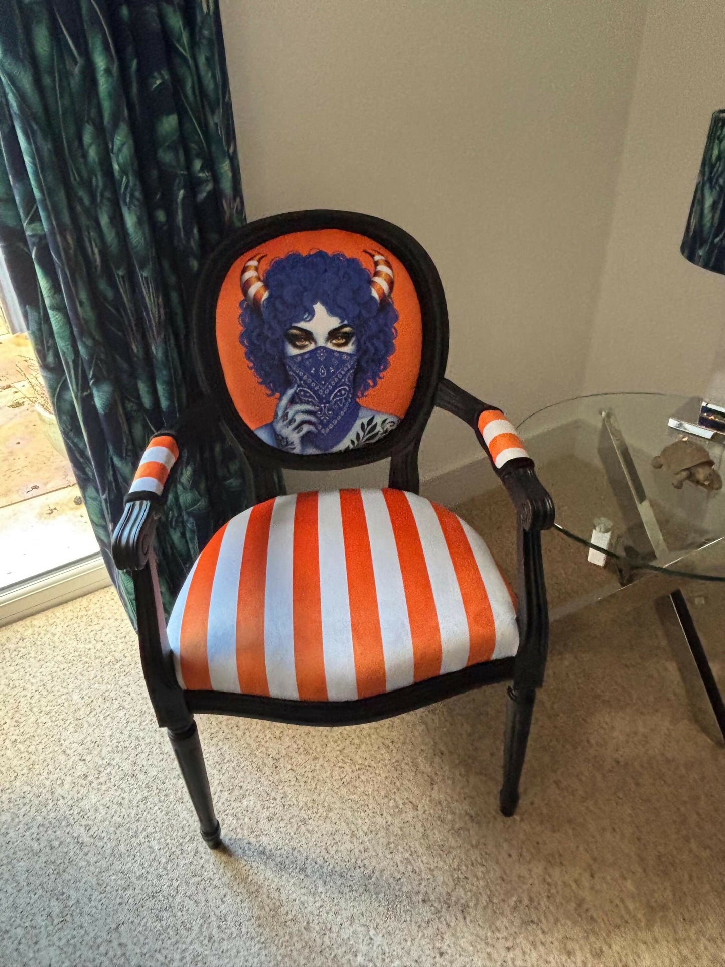 The Blue Bandit Vintage Accent Chair