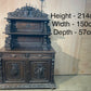 French Carved Oak Hunting Sideboard