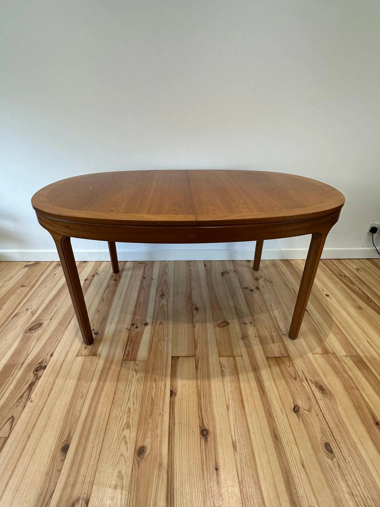 Nathan Mid Century Teak Dining Table Extendable Vintage MCM Extending Table