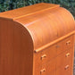 Mid Century Cylinder Top Bureau In Teak