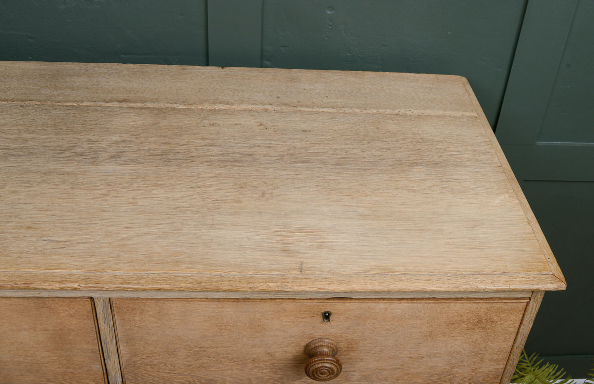Antique Pale Oak Chest of Drawers - Extra Large