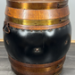 Drink Cabinet Vintage French Style Oak Brass Trim Barrel Carved Storage LOT 3900
