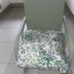 Mid century chair. Comes in two pieces. Very cool. Sage green - you choose your fabric.