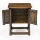 Old Charm Style Oak Pedestal Cupboard Bedside Cabinet Carved Doors FREE DELIVERY. SBR9516/0209D