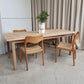 Vintage Late Mid Century Solid Oak Danish Dining Table Retro Scandi R915