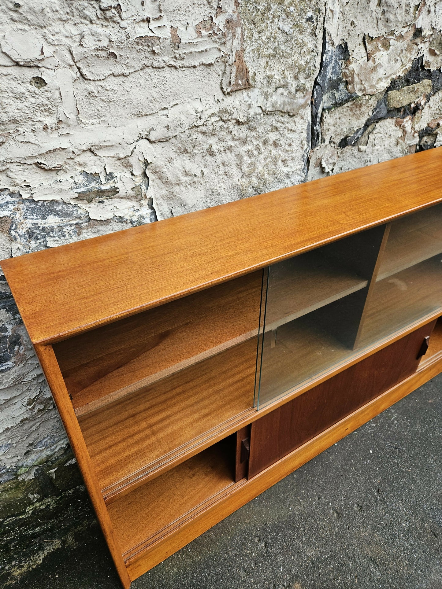 Display Cabinet By Herbert Gibbs Bookcase Shelving Mid Century Teak Vintage Furniture