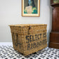 Arthur Craven Mill Basket in Wicker with Rope Handles and Lid