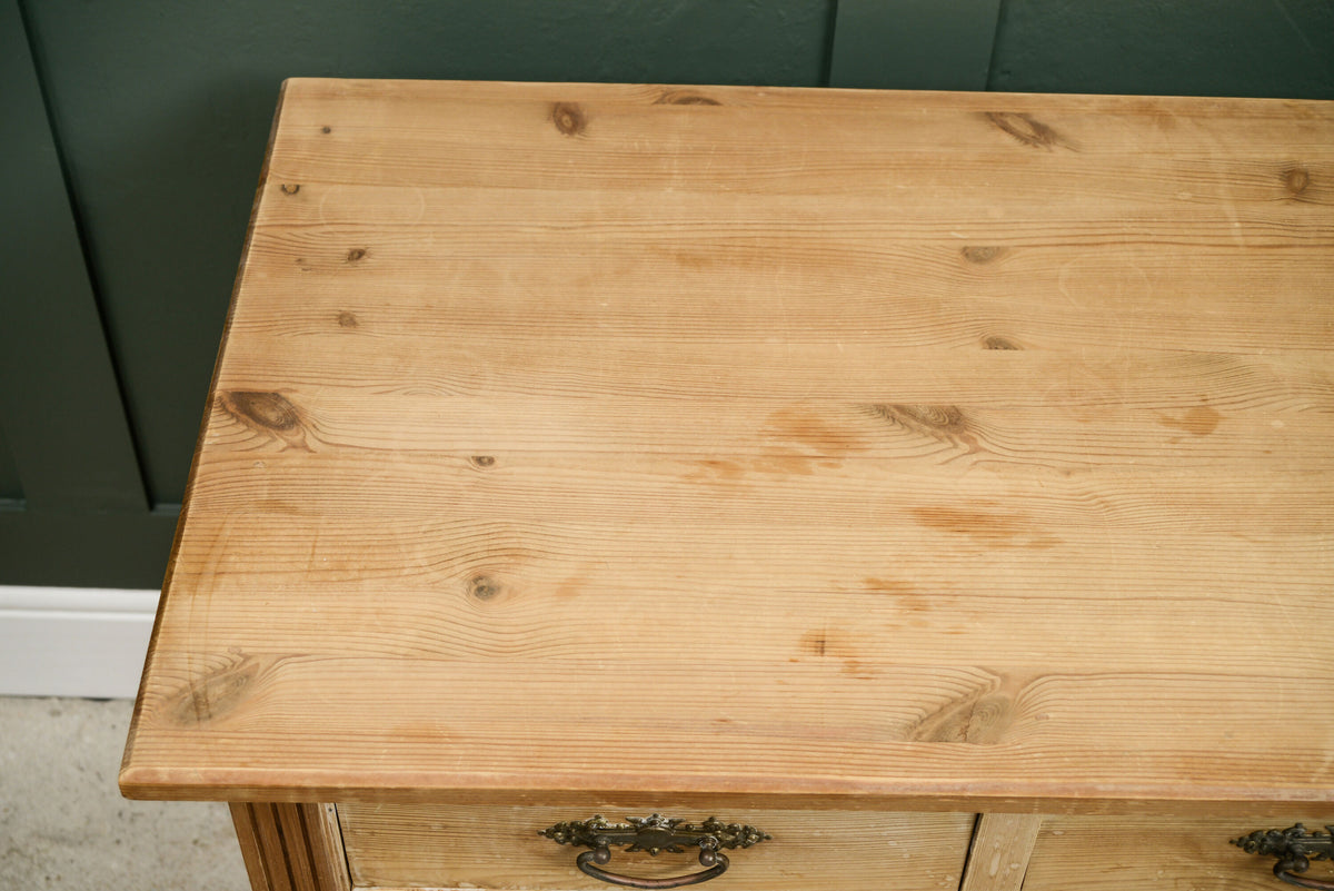 Antique Pine Chest of Drawers - 2 Over 2 - Edwardian