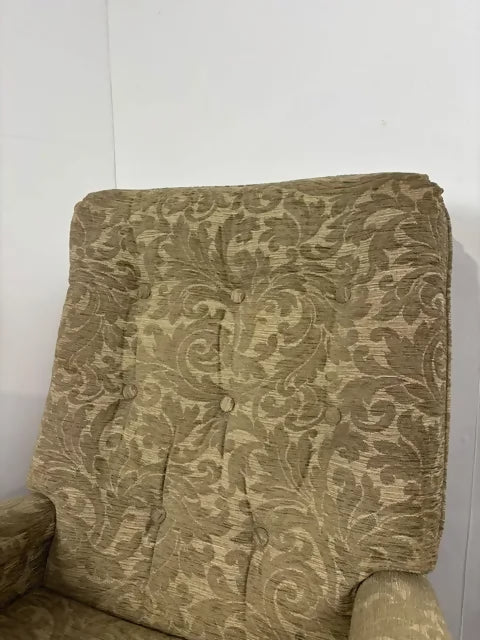 Pair of Reproduction Button Backed Upholstered Armchairs