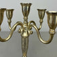 Pair of Candelabras Vintage French Style Metal Five Arm Candle Holders LOT 6483