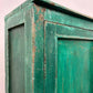 Reclaimed Indian Wood Rustic Green Distressed Cupboard