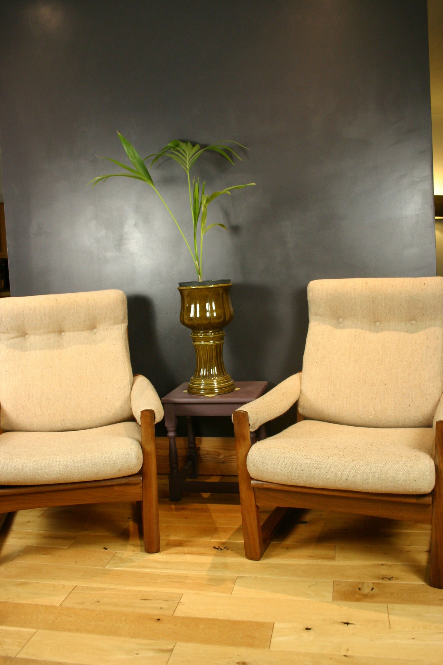 Pair of Mid-Century Guy Rogers ‘Virginia’ Teak Armchairs, 1960s