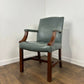 Classic Gainsborough Chair in Duck Egg Leather