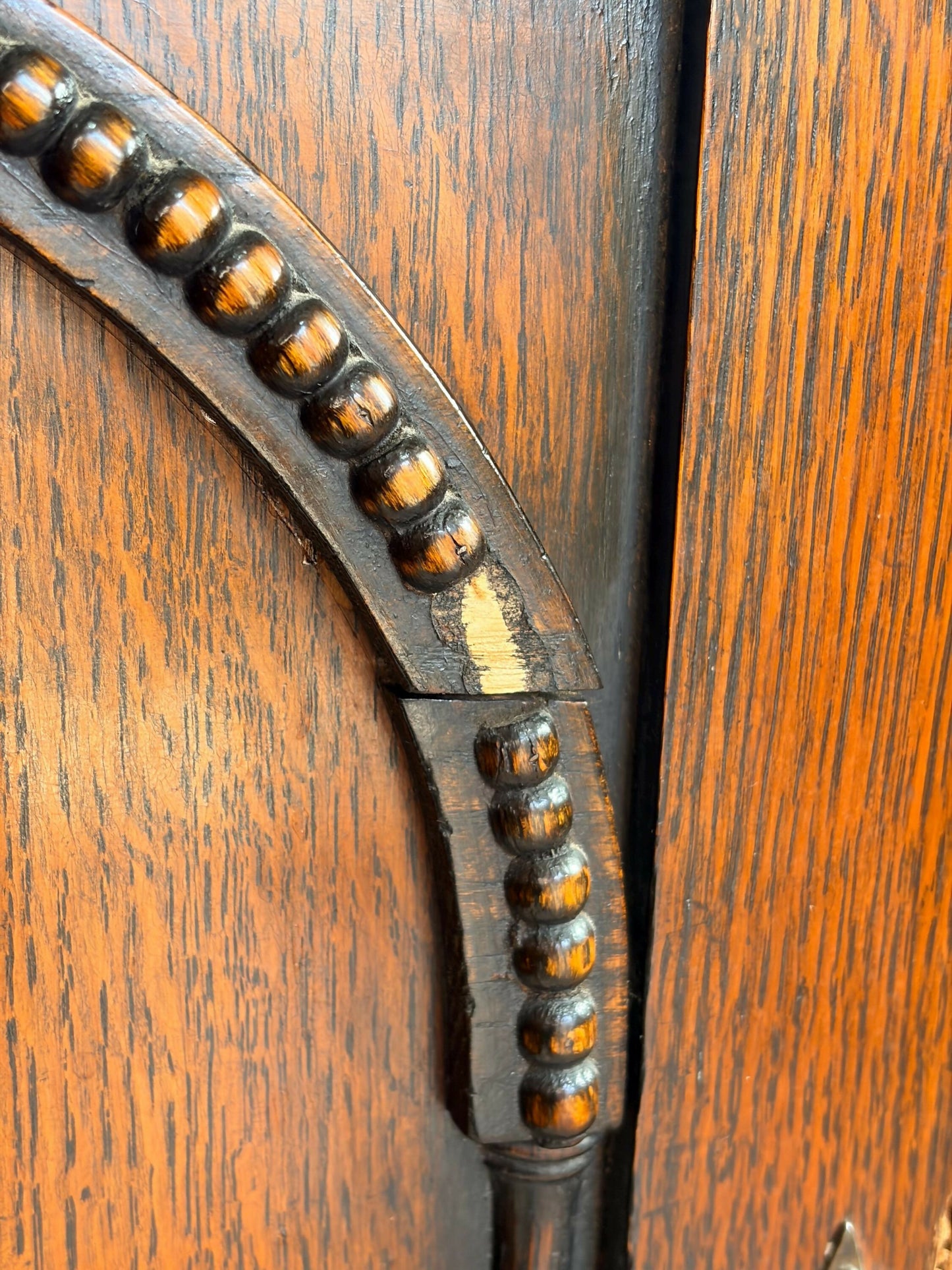 Mid century retro vintage oak sideboard barley twist