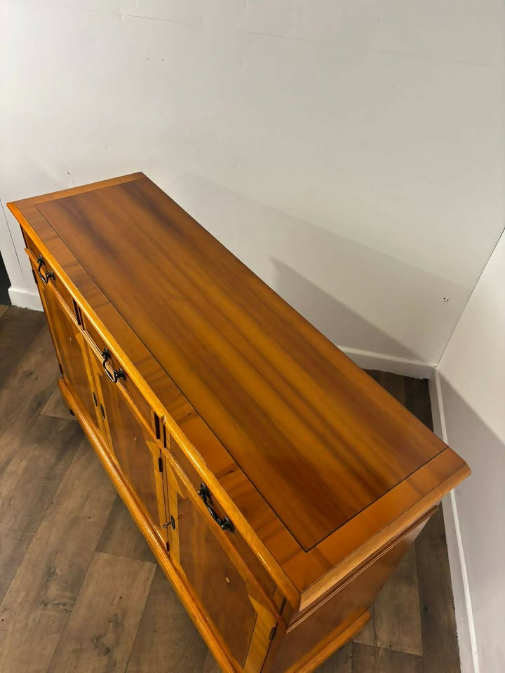 Reproduction Yew Wood Sideboard
